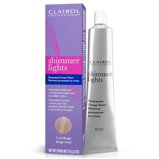 clairol SHIMMER LIGHTS TONER COOL BEIGE 2oz